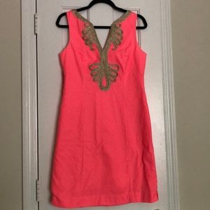 Lilly Pulitzer Neon Pink Janice Shift